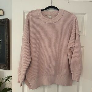 Aerie Soft Pink Crew Neck Sweater